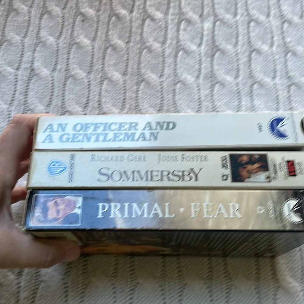 VHS lot of Richard Gere movies. Somersby Primal Fear An Officer and a Gentleman